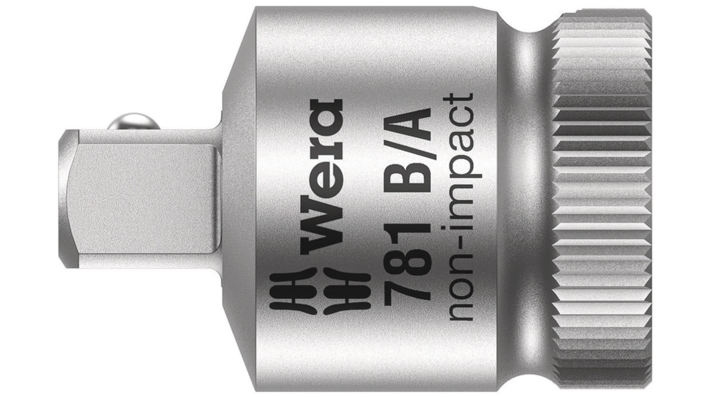 Wera 3/8 in Square, 27 mm Overall