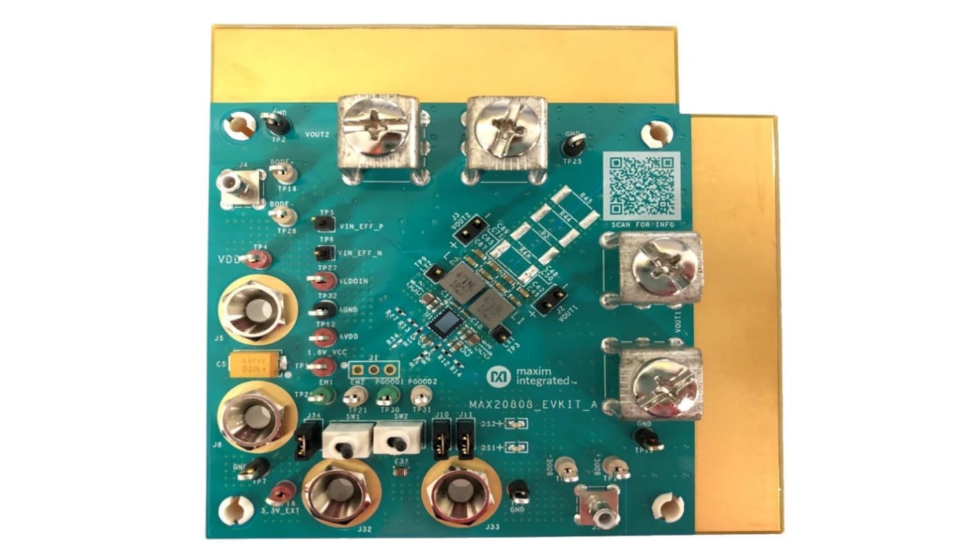 Maxim Integrated MAX20808 Entwicklungsbausatz Spannungsregler, MAX20808 Evaluation Kit Abwärtsregler