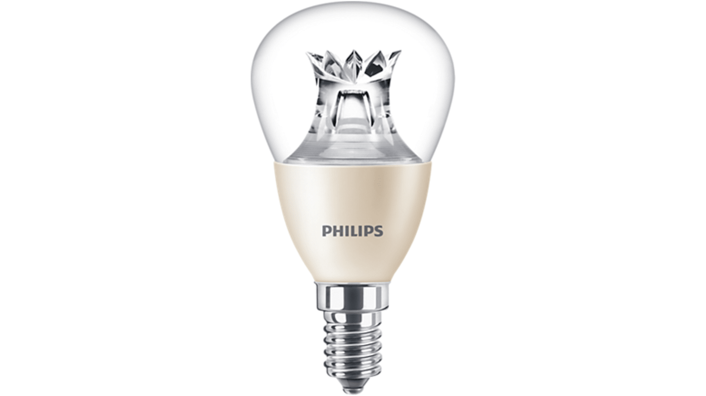 Lampada LED a candela Philips con base E14, 240 V, 5,5 W, Luce calda, intensità regolabile