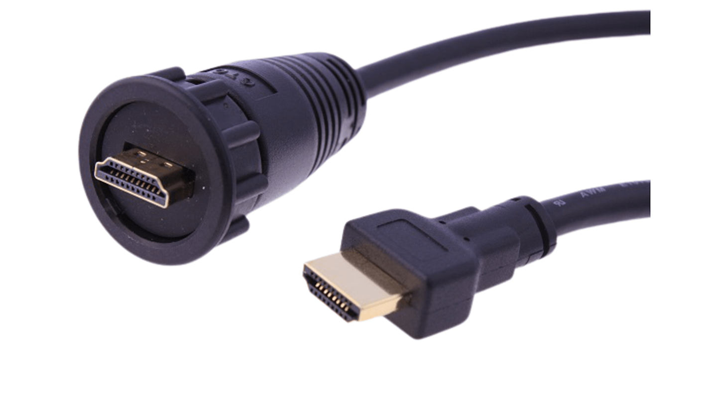 RS PRO 4K Male HDMI to Male HDMI  Cable, 2m