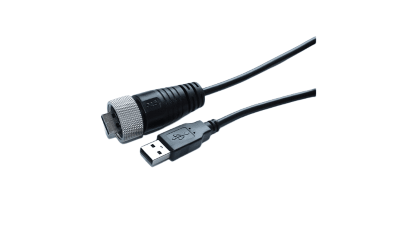 Cable USB 2.0 RS PRO, con A. USB A Macho, con B. USB A Macho, long. 2m, color Negro