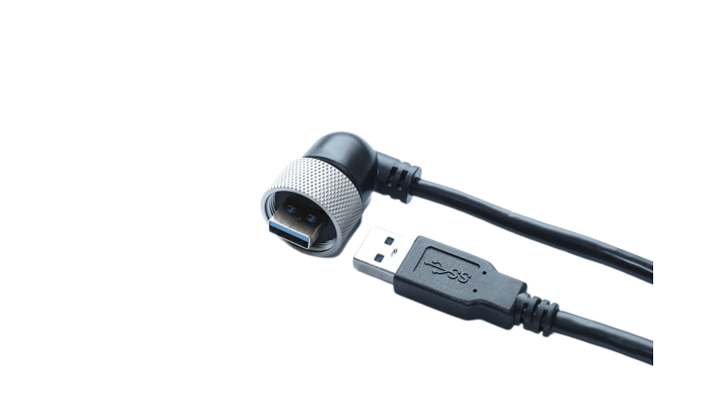 RS PRO USB-Kabel, USBA / USBA, 2m USB 3.0 Schwarz