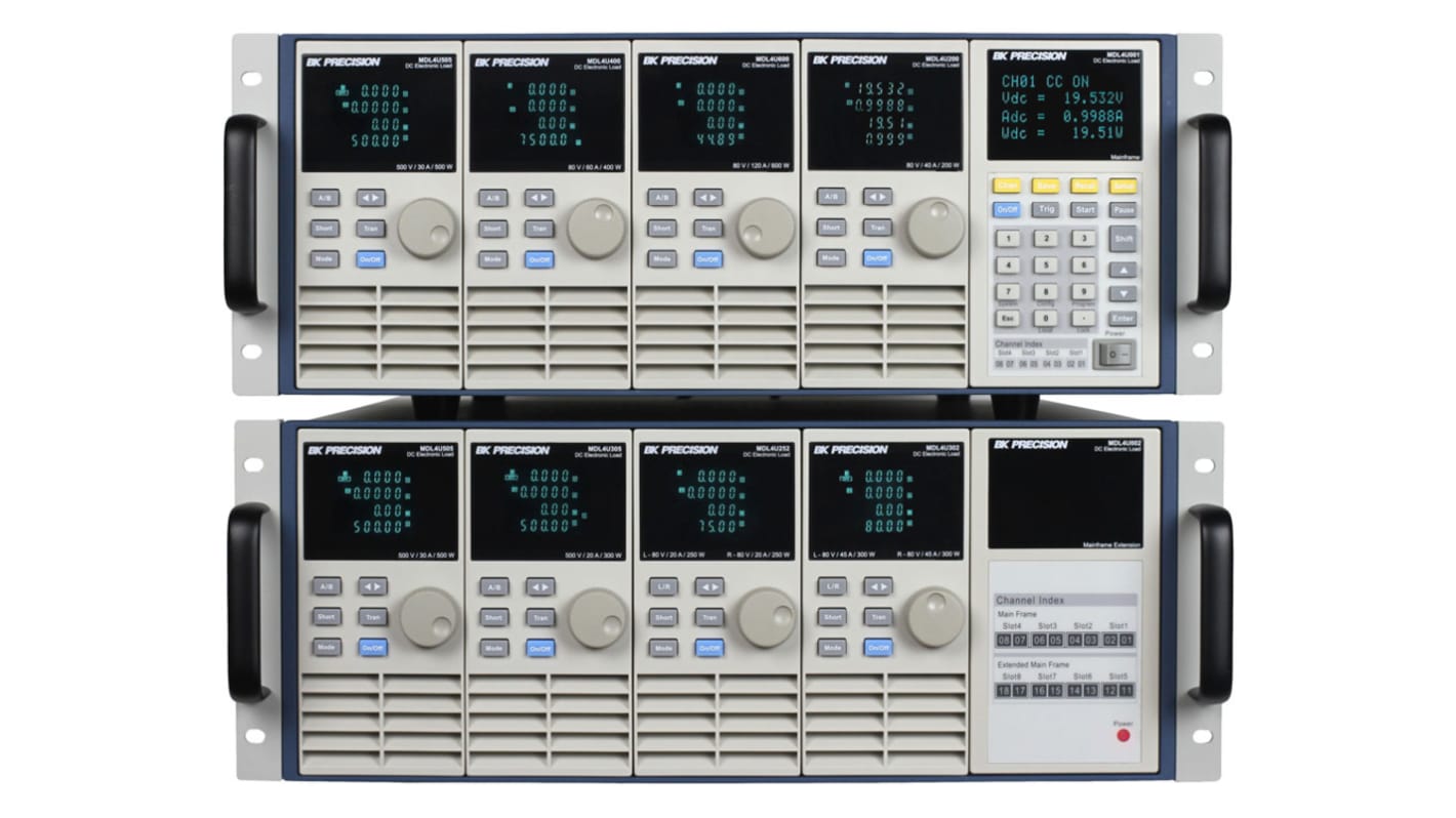 MDL BK Precision elektromos terhelés, 0 → 480 A, 0 → 2000 V, 0 → 2400 W, 0 → 7.5 kΩ