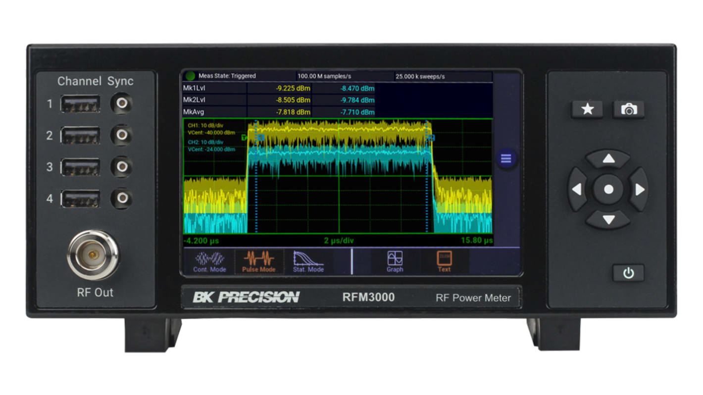 BK Precision RFM3002 RF Power Meter 400Hz USB