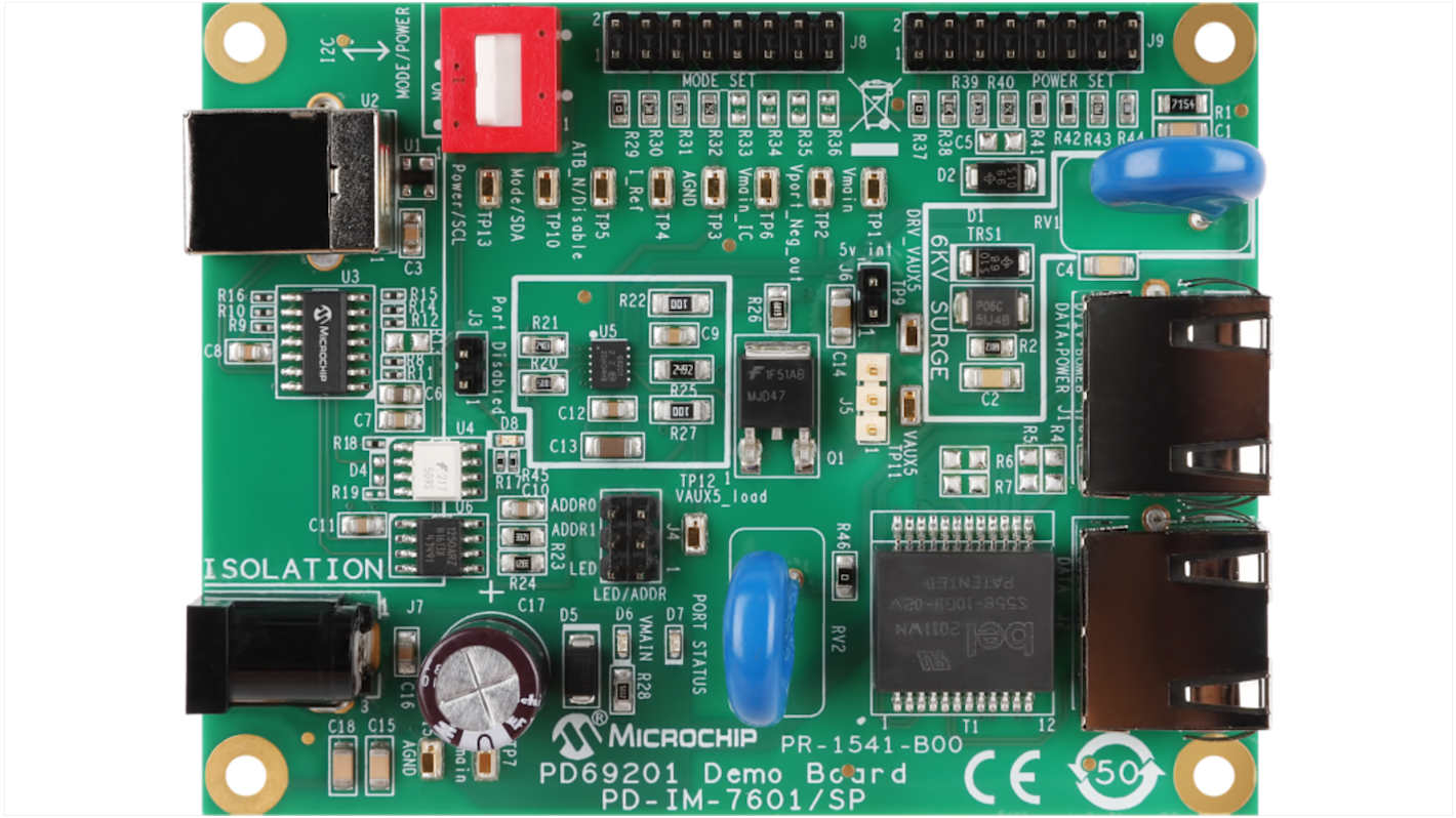 Microchip Evaluierungsplatine, PSE AT Power Over Ethernet (POE)