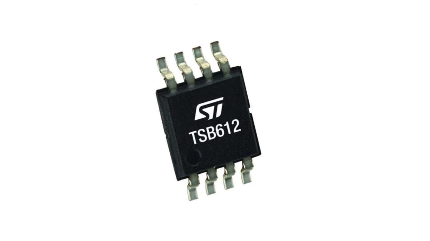 TSB612IDT STMicroelectronics, Op Amp, RRO, 560kHz, 40 V, 8-Pin SO8