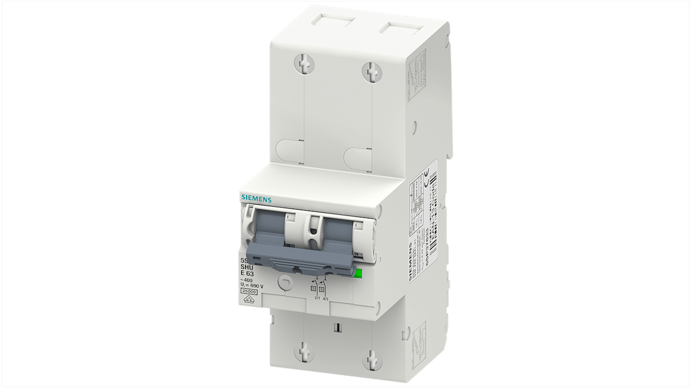 Interruttore magnetotermico Siemens 2P 16A, Tipo E