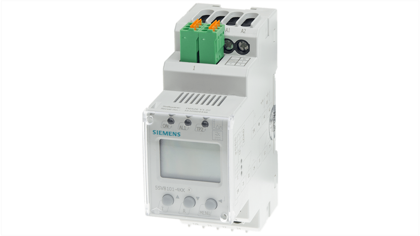Siemens Current Monitoring Relay, 1 Phase, DPDT