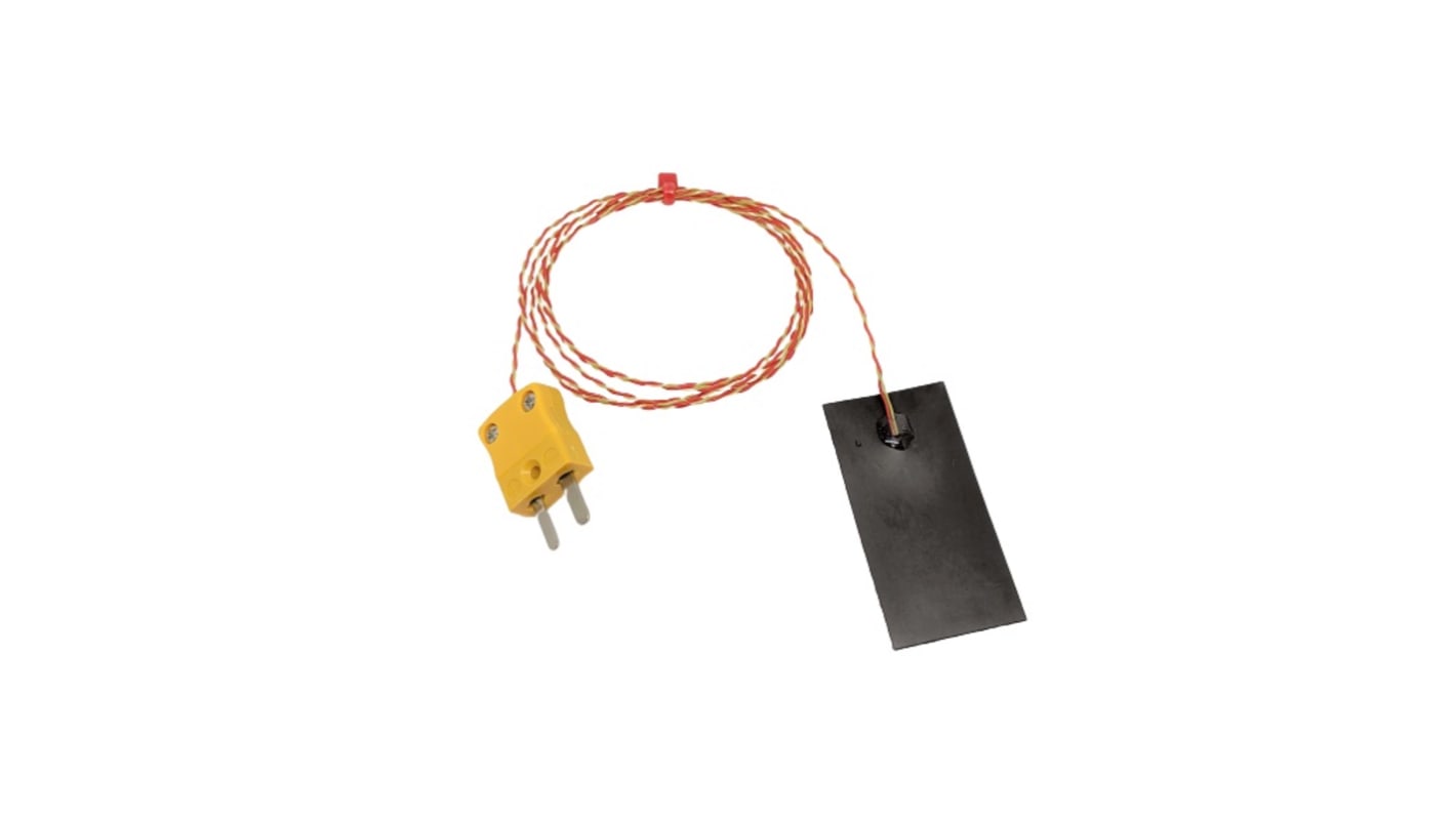 Bande magnétique thermocouple RS PRO type K Ø 25 x 50mm, L 2m, +100°C max à Fiche mâle miniature