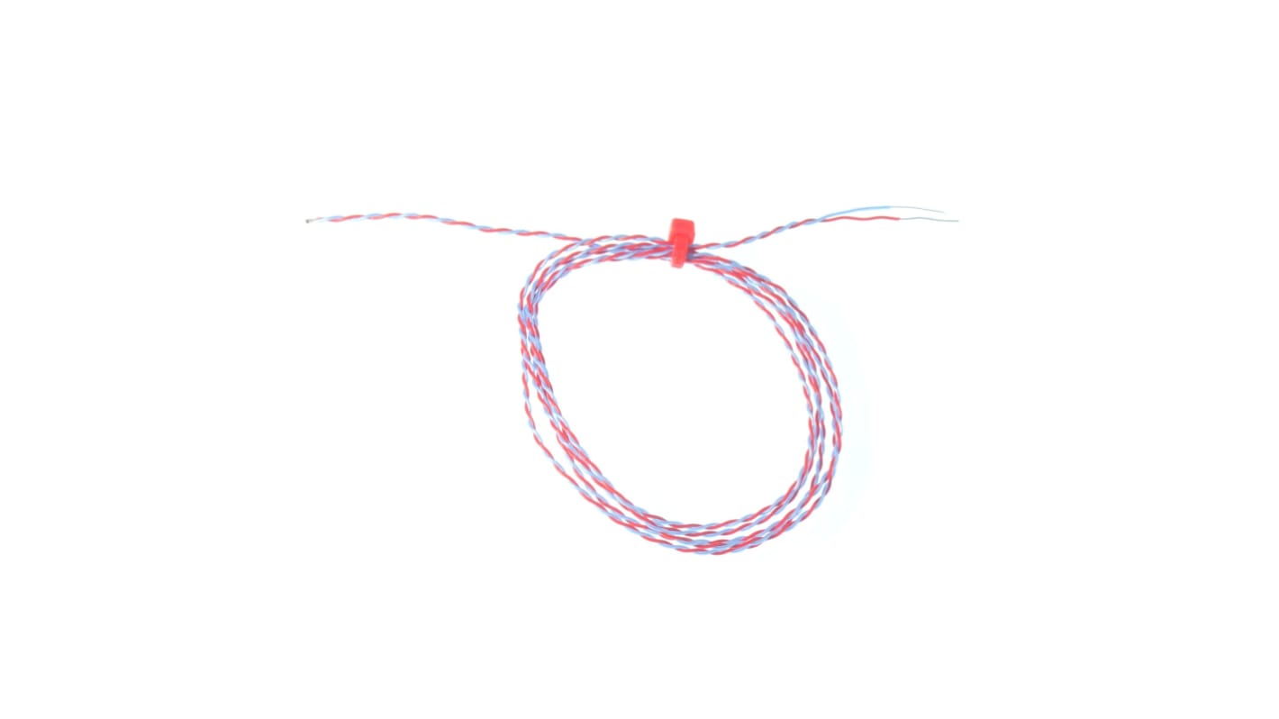 RS PRO Type T Exposed Junction Thermocouple 3m Length, 1/0.3mm Diameter, -75°C → +250°C