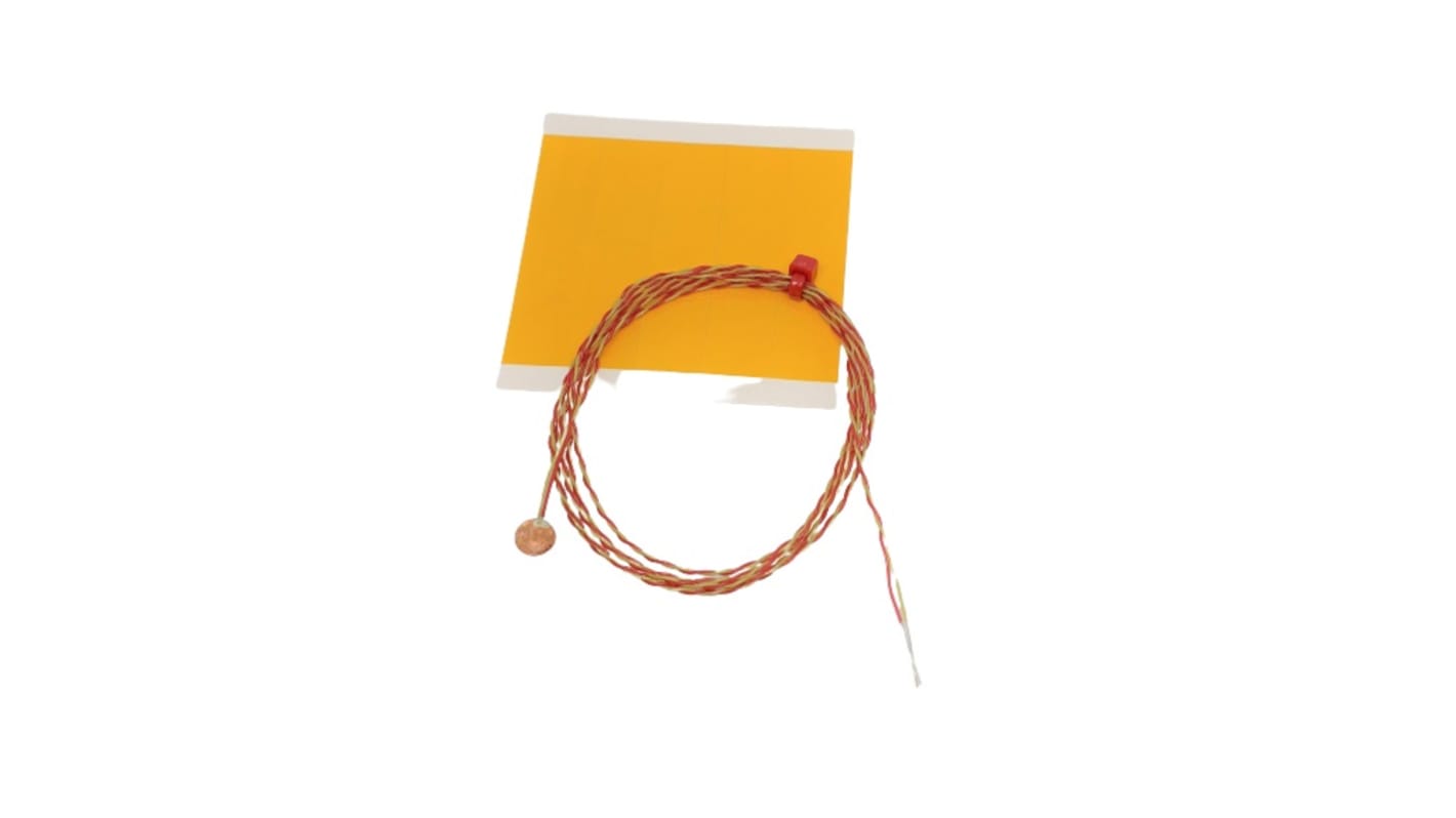 Thermocouple à disque de cuivre RS PRO type K Ø 6.35mm, L 2m, +200°C max à Raccord dénudé