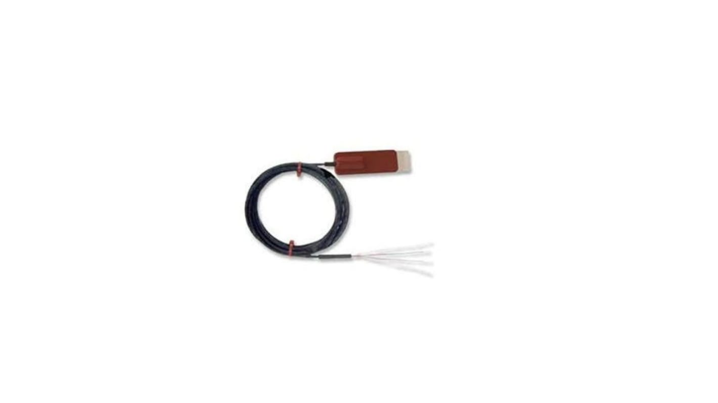Sensor RTD PT100 RS PRO de 4 hilos, sonda: Ø 13mm, long. 40mm, cable de 2m, temp. -50°C → +150°C