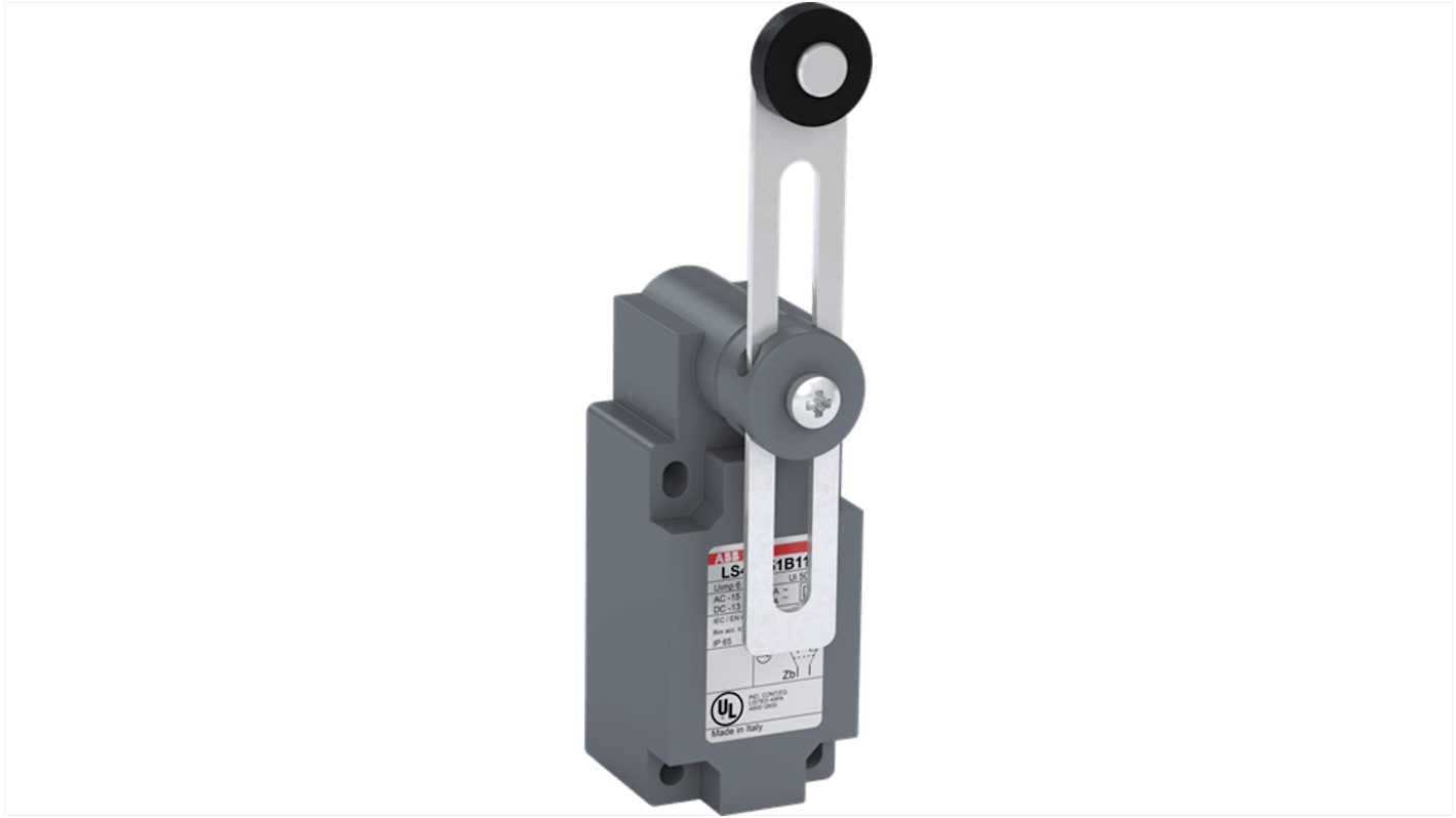 ABB Roller Limit Switch, IP65, 600V ac Max, 10A Max