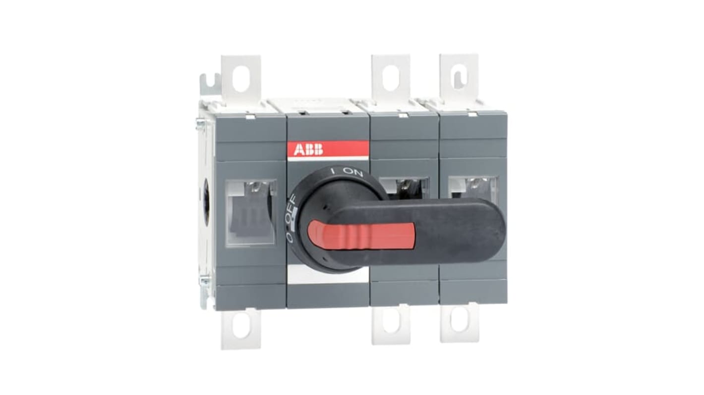 Sezionatore con interruttore ABB 1SCA022727R5750 OT400E12P serie OT, OT, 400A, Montaggio su base OT400E12P, IP65