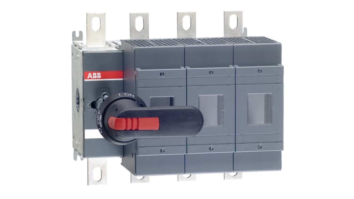 ABB Fuse Switch Disconnector, 4 Pole, 400A Fuse Current