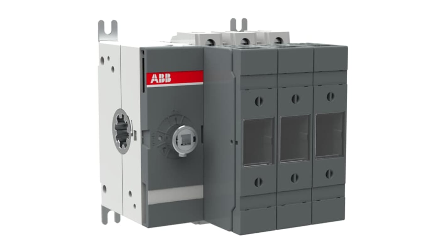 Interruptor seccionador con fusible ABB, 3, Fusible A2-A3 63A