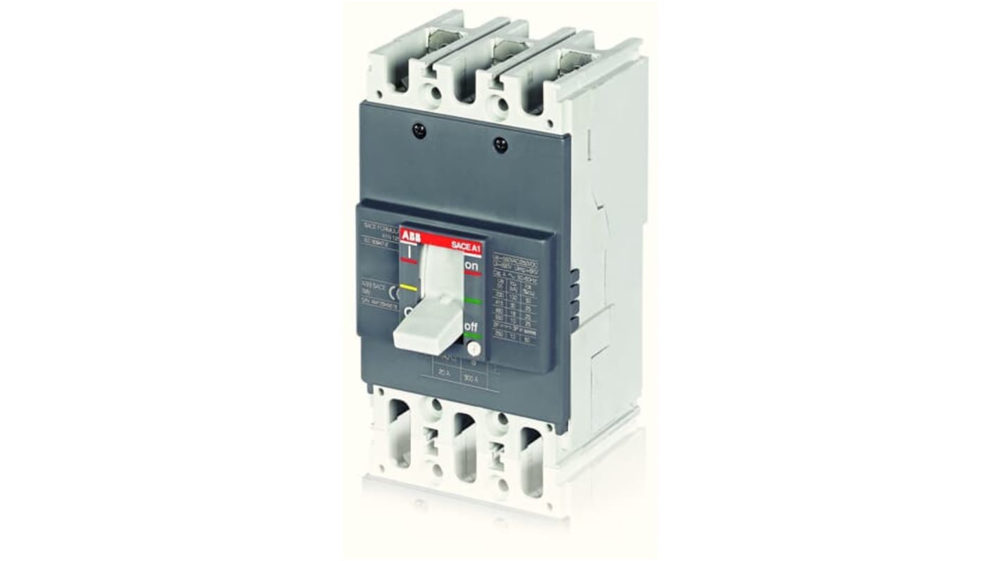 ABB, SACE FORMULA MCCB Molded Case Circuit Breaker 1P 100A, Fixed Mount