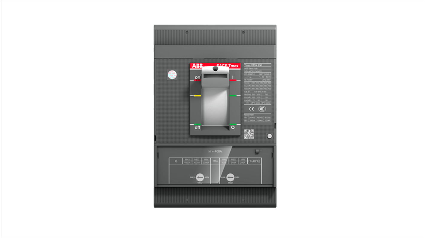 Interruttore automatico con contenitore stampato MCCB 1SDA100415R1 XT5S 400 TMA 400-4000 3pFF, 3, 400A, Fissa