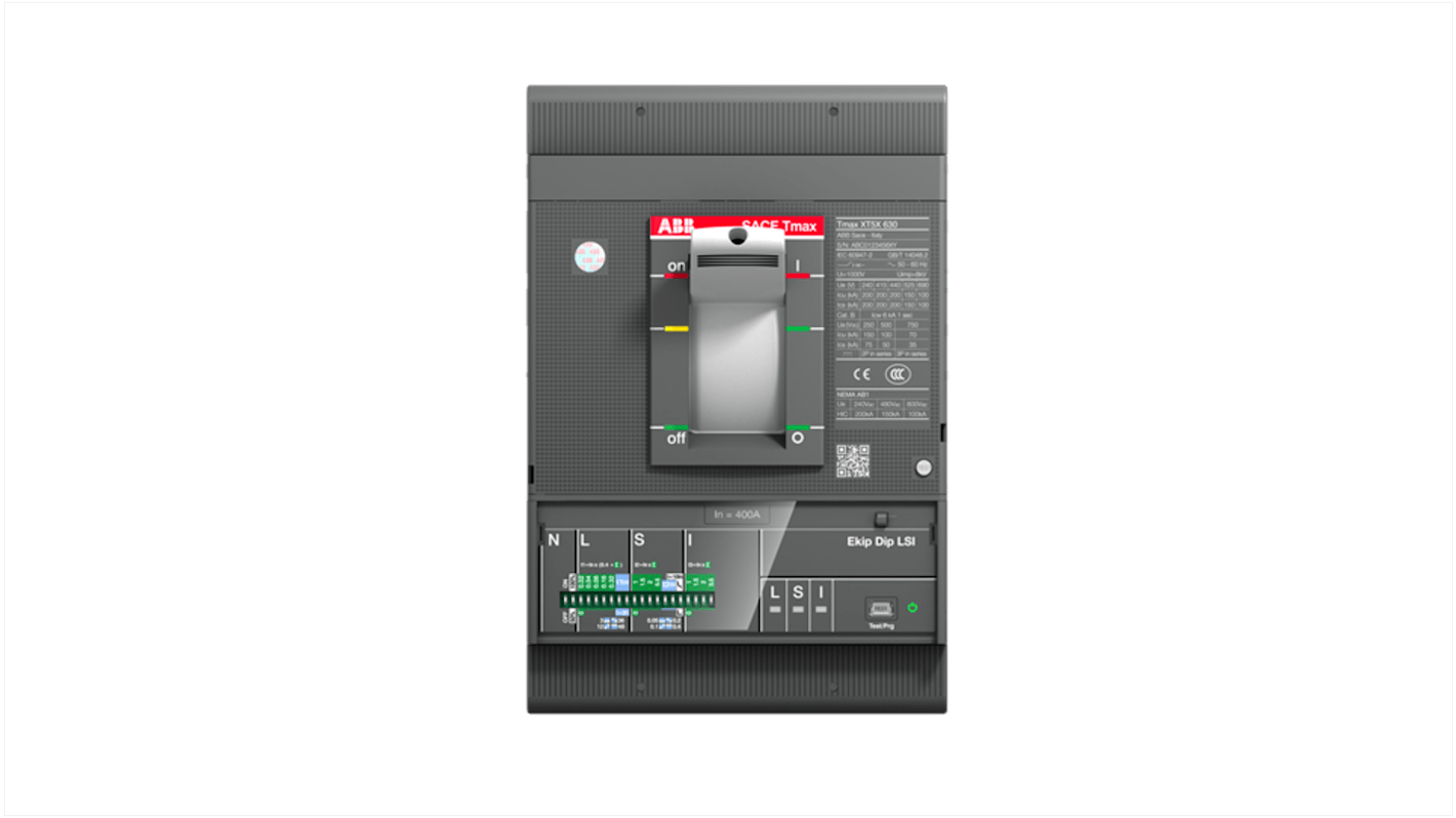 Interruttore automatico con contenitore stampato MCCB 1SDA100424R1 XT5S 400 EkipDip LS/I 400 , 3, 400A, Fissa