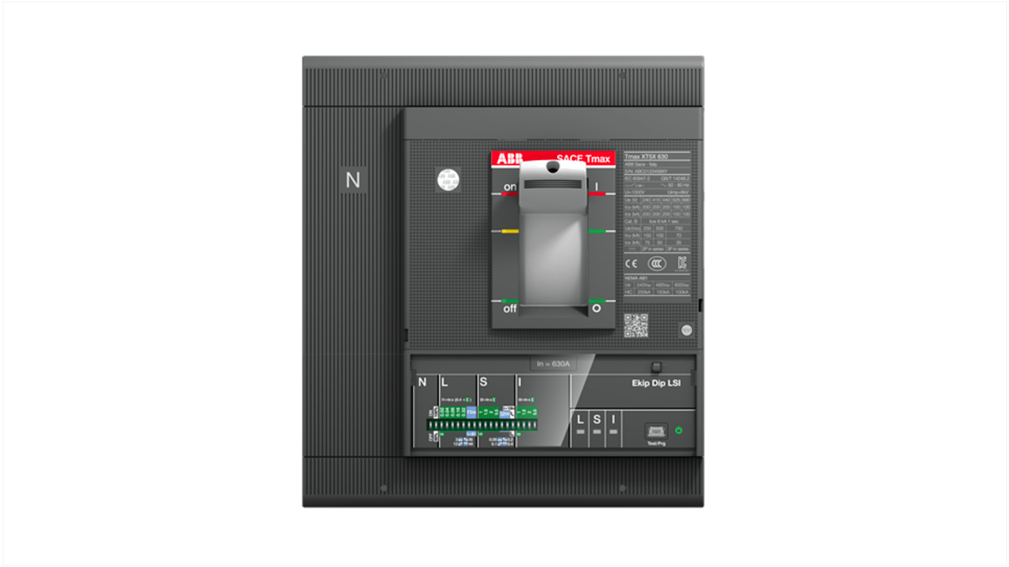 Disjoncteur ABB SACE Tmax XT 4 pôles, 400A, montage fixe