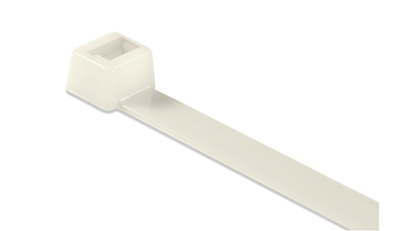 HellermannTyton Cable Tie, Inside Serrated, 535mm x 13.2 mm, Natural Polyamide 6.6 (PA66), Pk-50