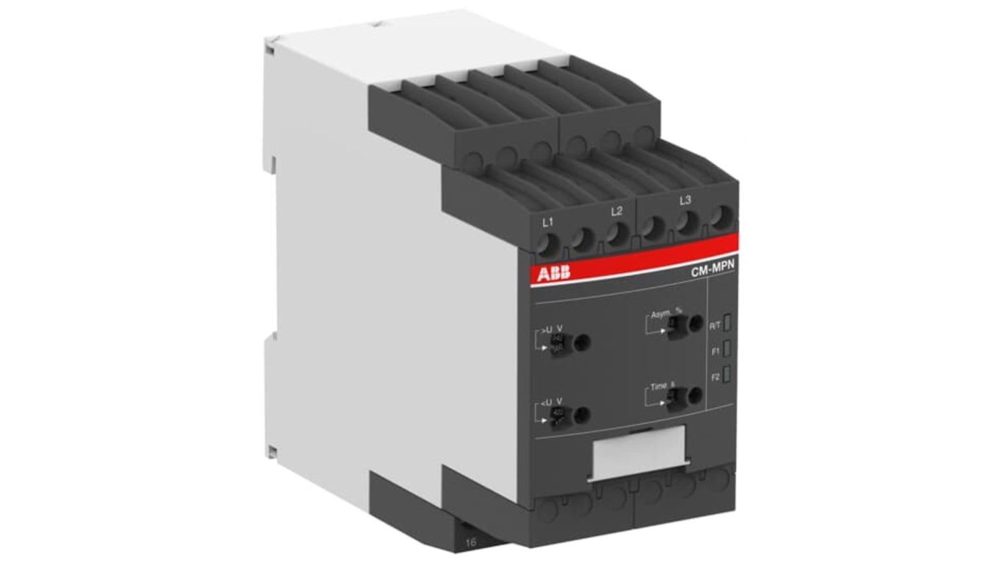 ABB Phase Monitoring Relay, 3 Phase, DPDT