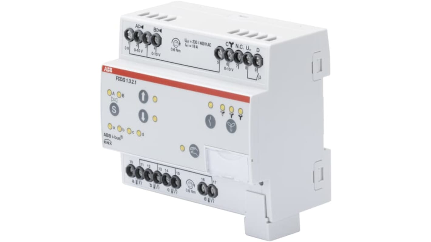Controlador de velocidad de ventiladores ABB, 0 → 10 V., 16A, para usar con Calefacción, ventilación y aire