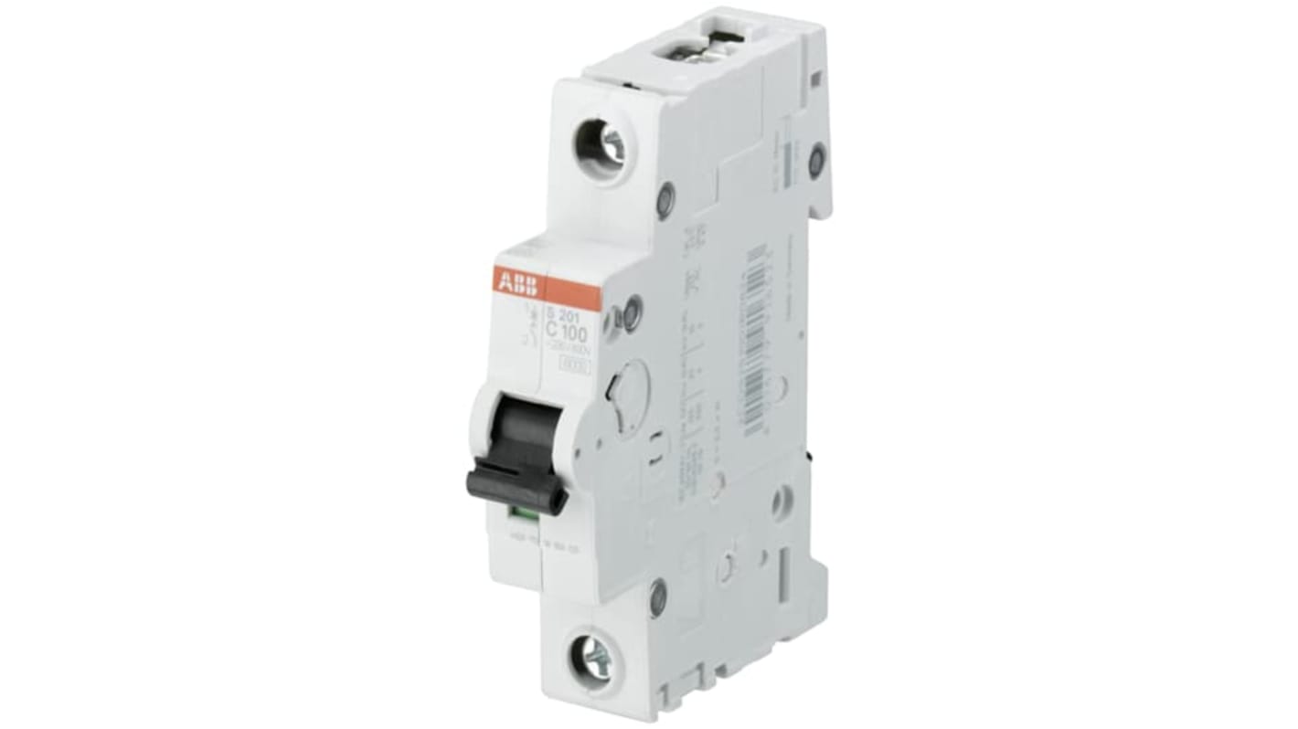 ABB S200 Leitungsschutzschalter Typ C, 1-polig 80A System Pro M Compact DIN-Schienen-Montage