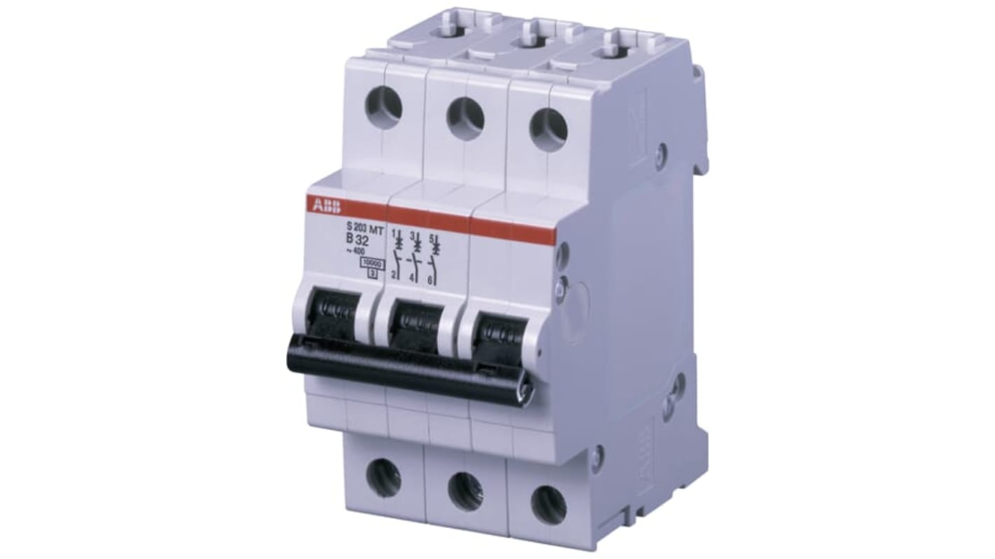 ABB System Pro M Compact S200MT MCB, 3P, 16A Curve C