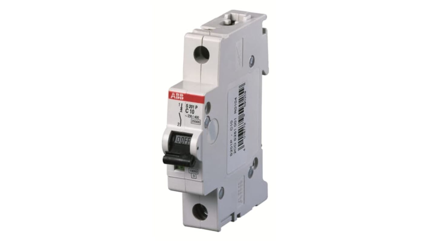 ABB System Pro M Compact S200P MCB, 1P, 2A Curve K