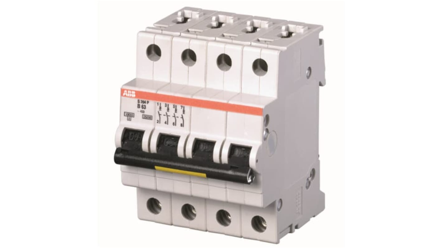 ABB System Pro M Compact S200P MCB, 3P, 50A Curve C