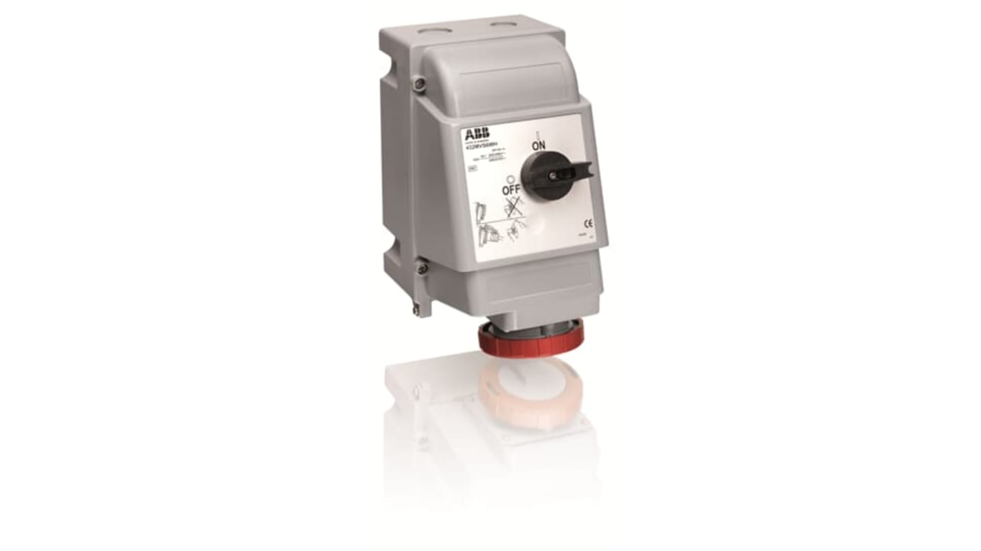 Interblocco industriale ABB Rosso IP67 femmina 3P+N+E,32A,415 V