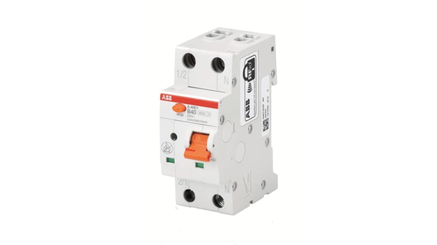 ABB RCBO, 40A Current Rating, 2P Poles