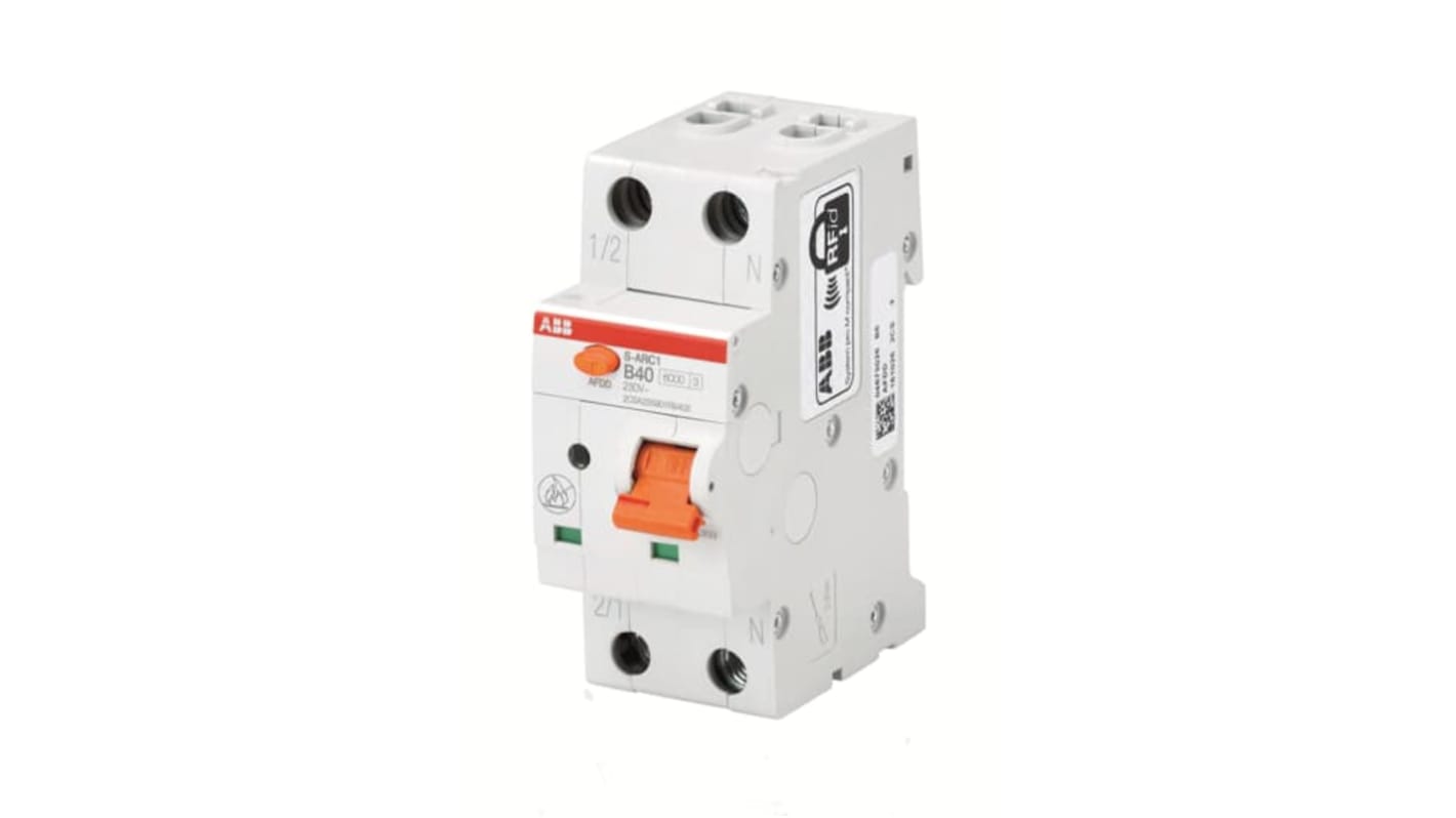 Disjoncteur différentiel magnéto-thermique ABB 40A 2P, Montage rail DIN, S-ARC1 M C40