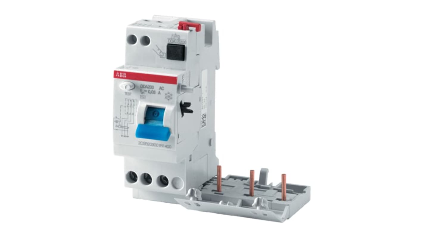 RCD ABB DDA203, 3P, 40A, sensibilità 30mA