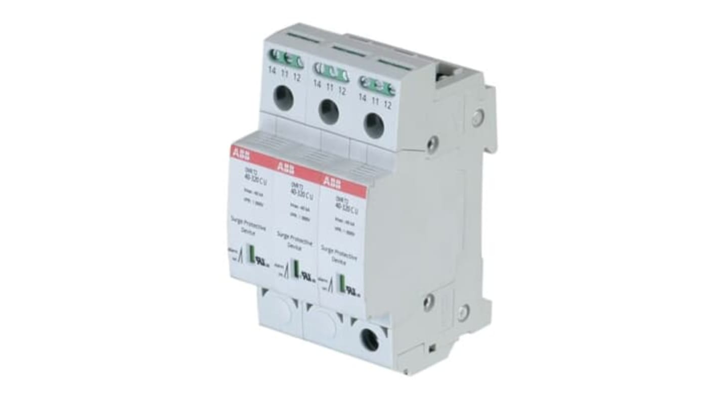 ABB, 480 V c.a. max, Guida DIN