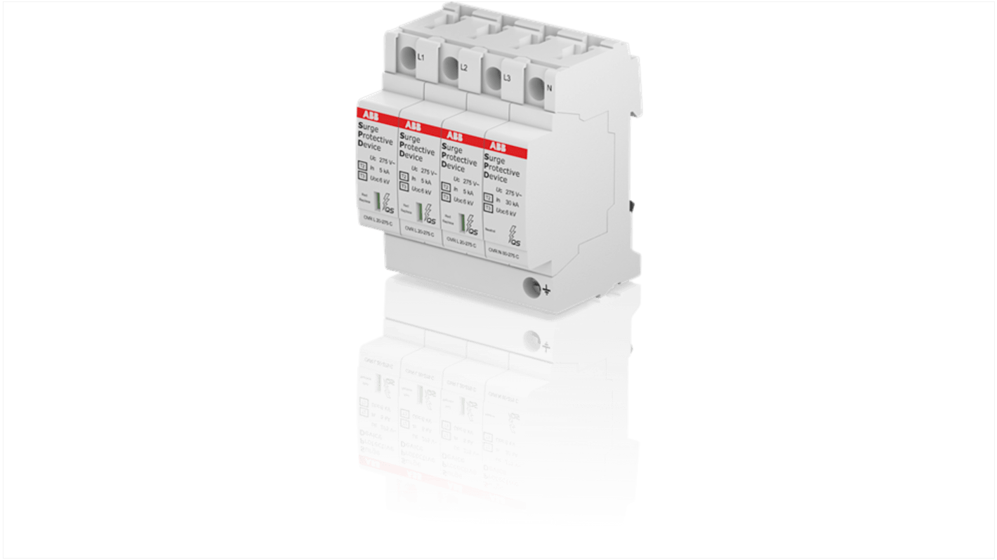 ABB, OVR Surge Protection Device 400 V ac Maximum Voltage Rating 20kA Maximum Surge Current