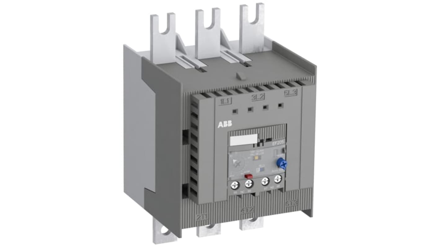 ABB Overload Relay 1NC+1NO, 63 → 210 A F.L.C, 210 A Contact Rating, 600 V dc, 3P, Electronic Overload Relays