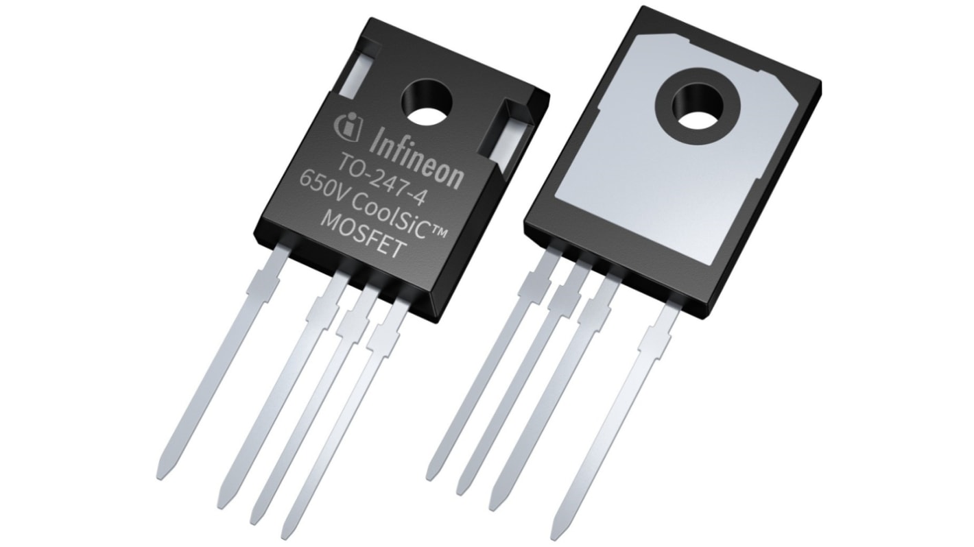 MOSFET Infineon IMZA65R030M1HXKSA1, VDSS 650 V, ID 53 A, TO-247-4 de 4 pines