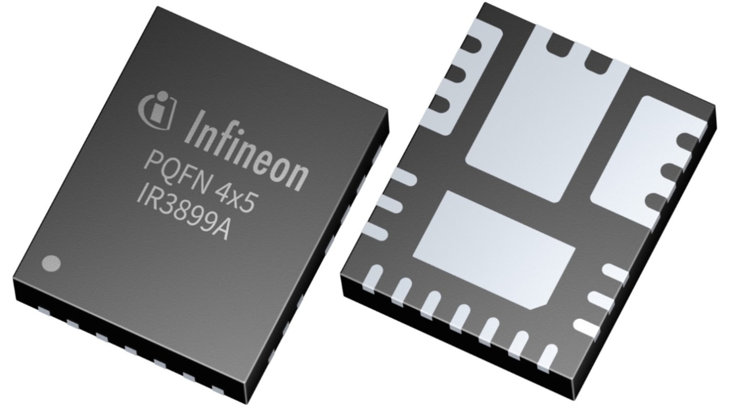 Infineon 電圧レギュレータ DC-DC バックレギュレータ 0.6 V, 24-Pin, IR3899AMTRPBFAUMA1