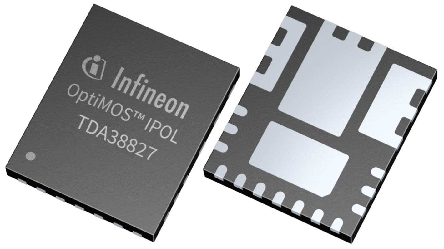 Infineon TDA38827AUMA1, 1 DC-DC, Voltage Regulator 25A, 0.6 V, 2 MHz 22-Pin, QFN