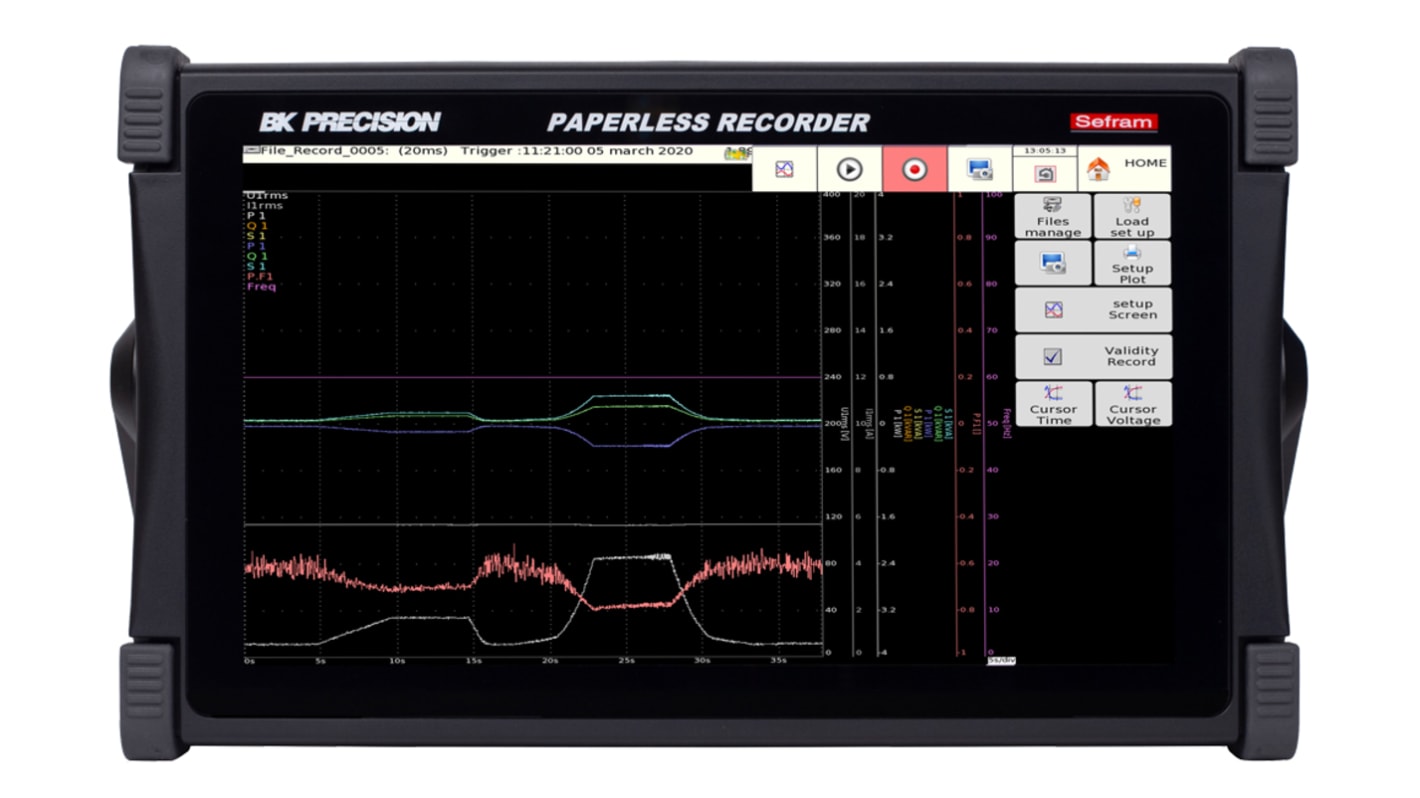 Sefram 1Msps 6-Kanal Datenerfassungssystem, Ethernet, USB-Anschluss, Analog, Digital-Eingang, Batterie-, Netzbetrieb,