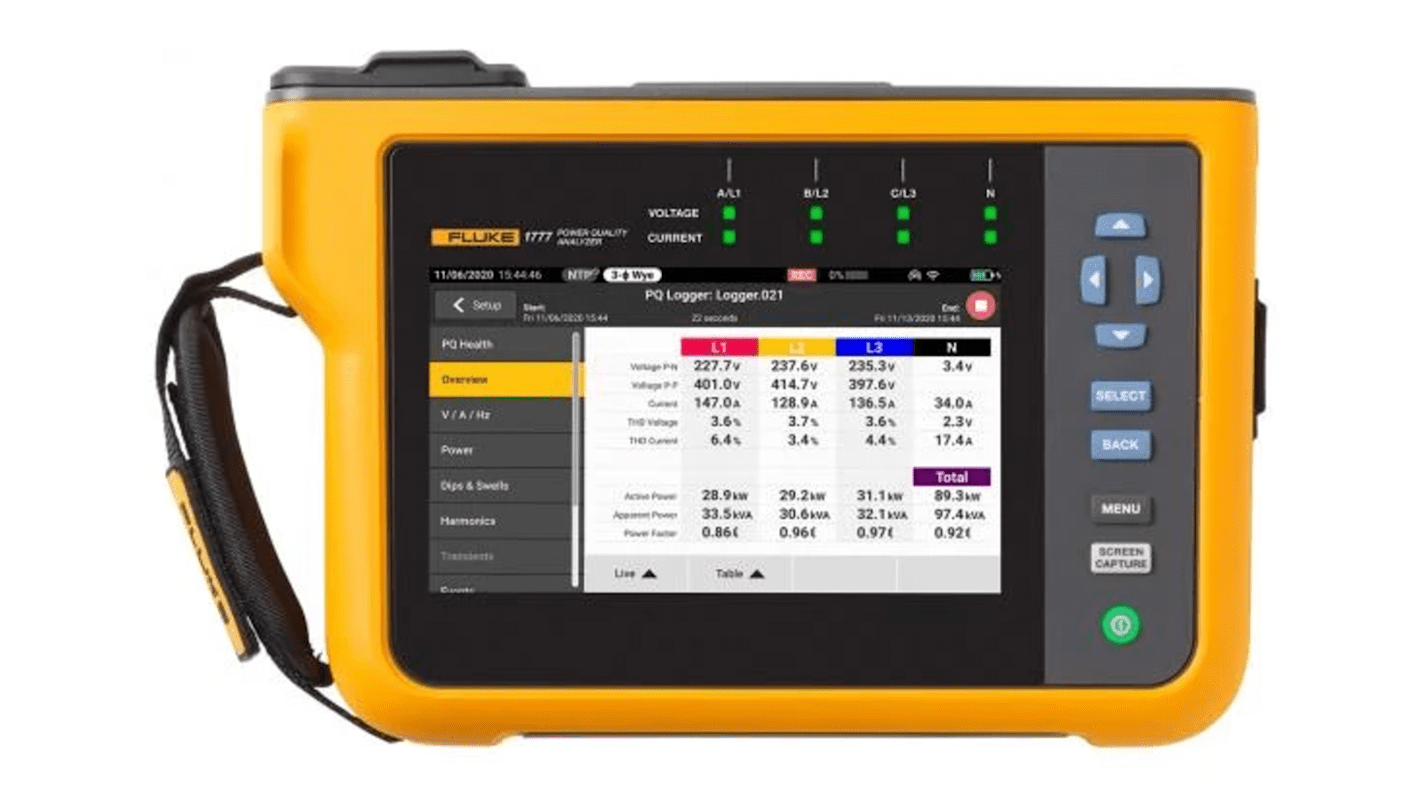FLUKE1773 Fluke 1773 Power Quality Analyser, 3Phase, 6000A Max