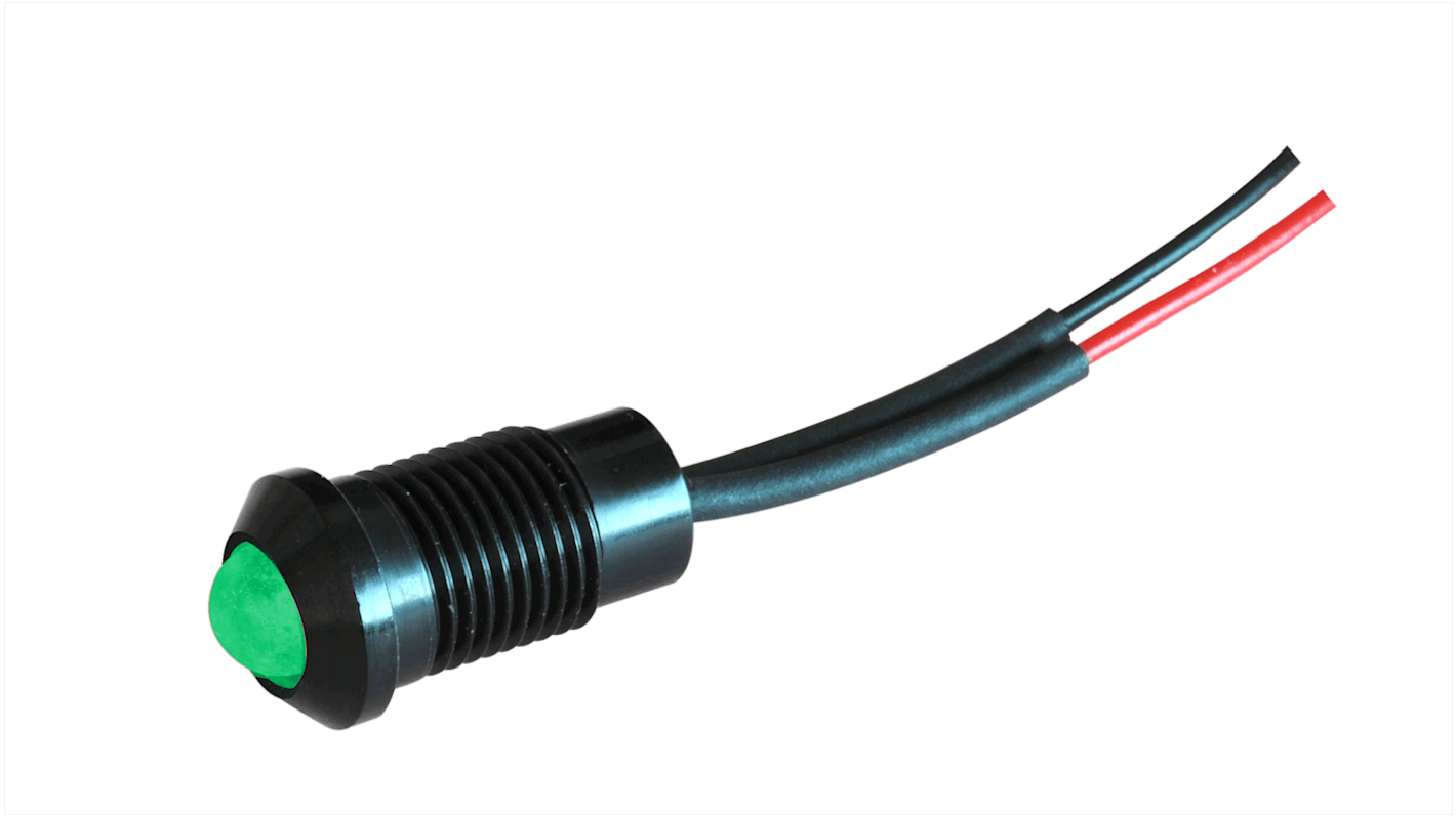 OXL/CLH/80/5/FL30/H/GN | Oxley OXL/CLH/80 Series Green Panel LED, 5V dc