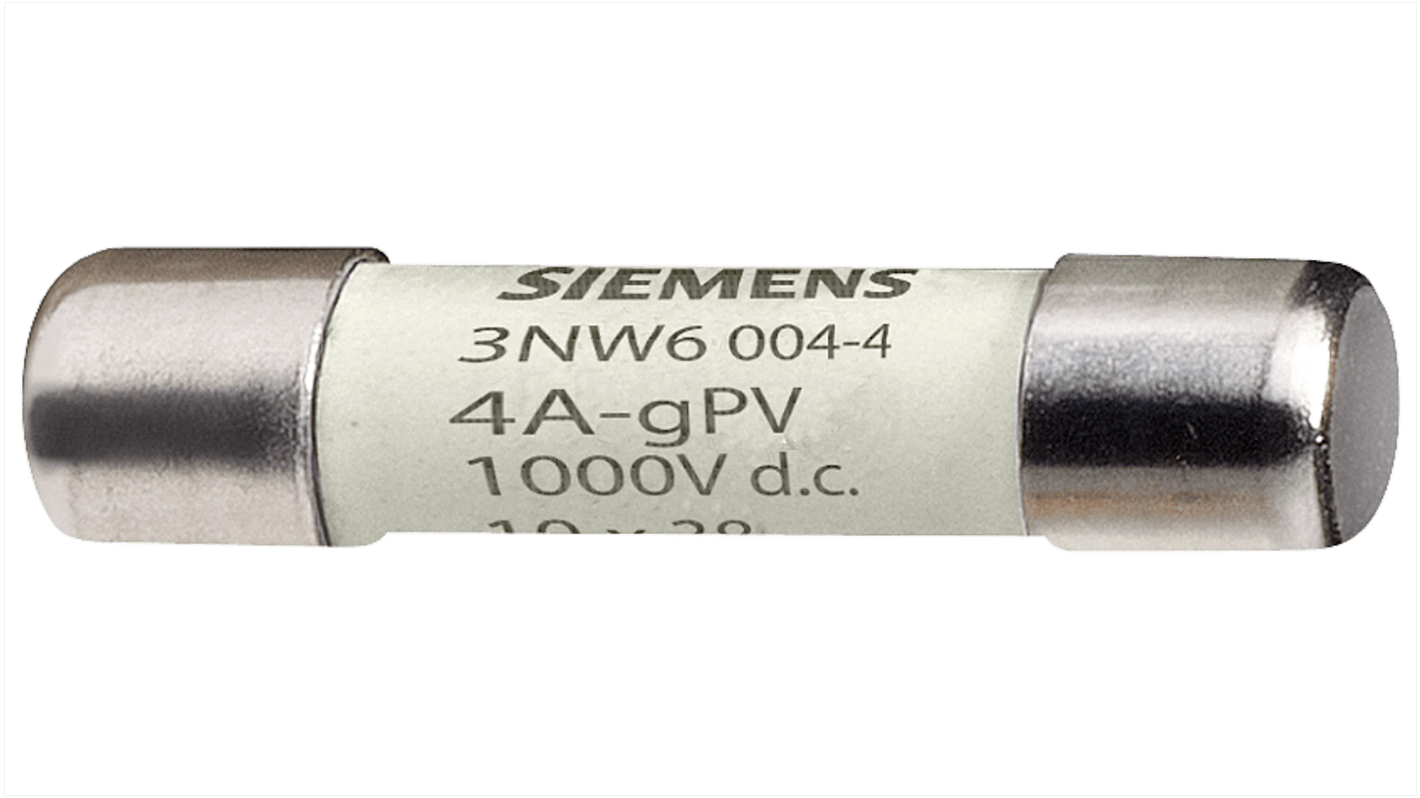 Fusibile a cartuccia Siemens, 6A, Ø 10 x 38mm, 1kV cc