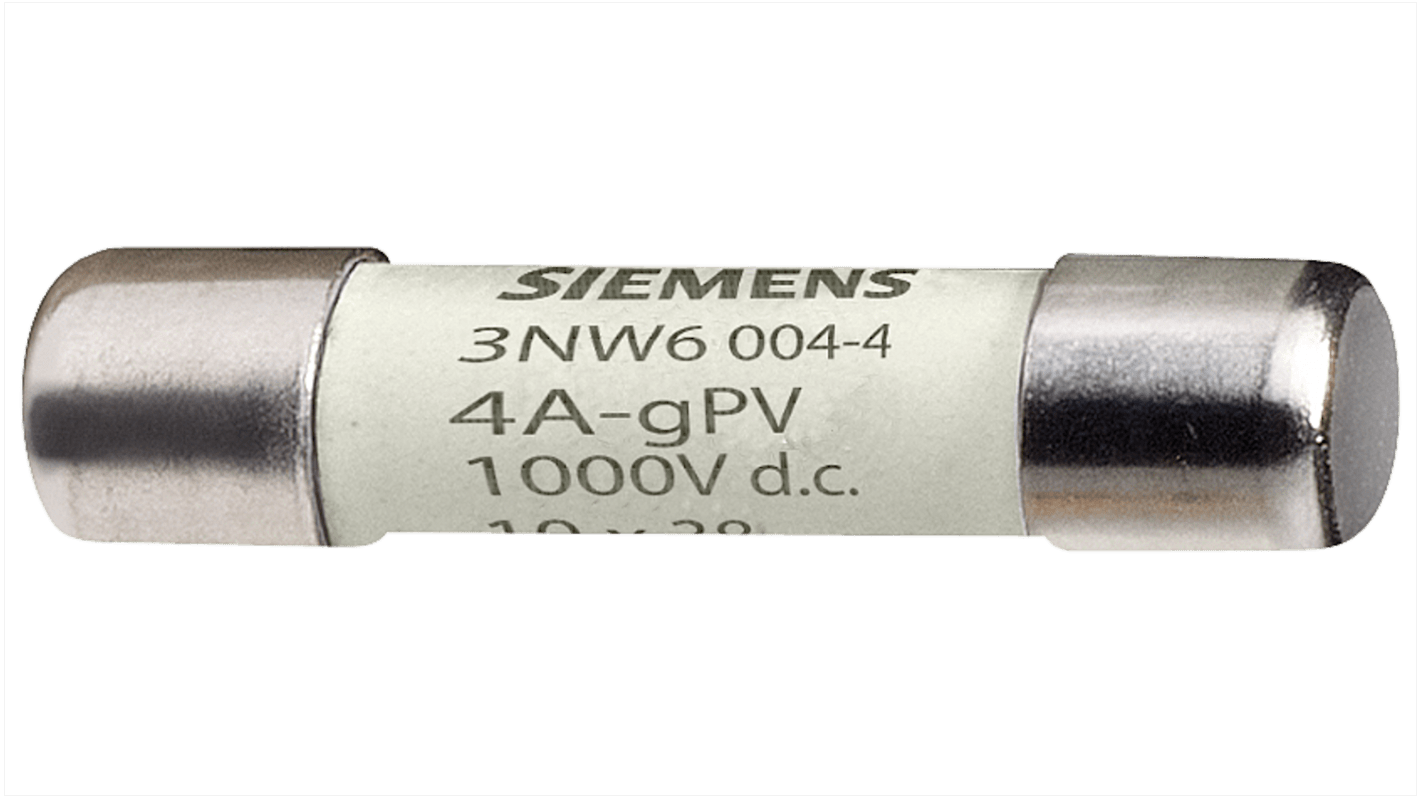 Fusible de cartucho Siemens, 1kV dc, 20A, 10 x 38mm