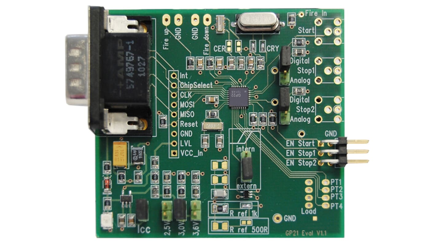 Kit di valutazione Evaluation System for TDC-GP22 Time-to-Digital Converter ScioSense, con Convertitore idraulico a