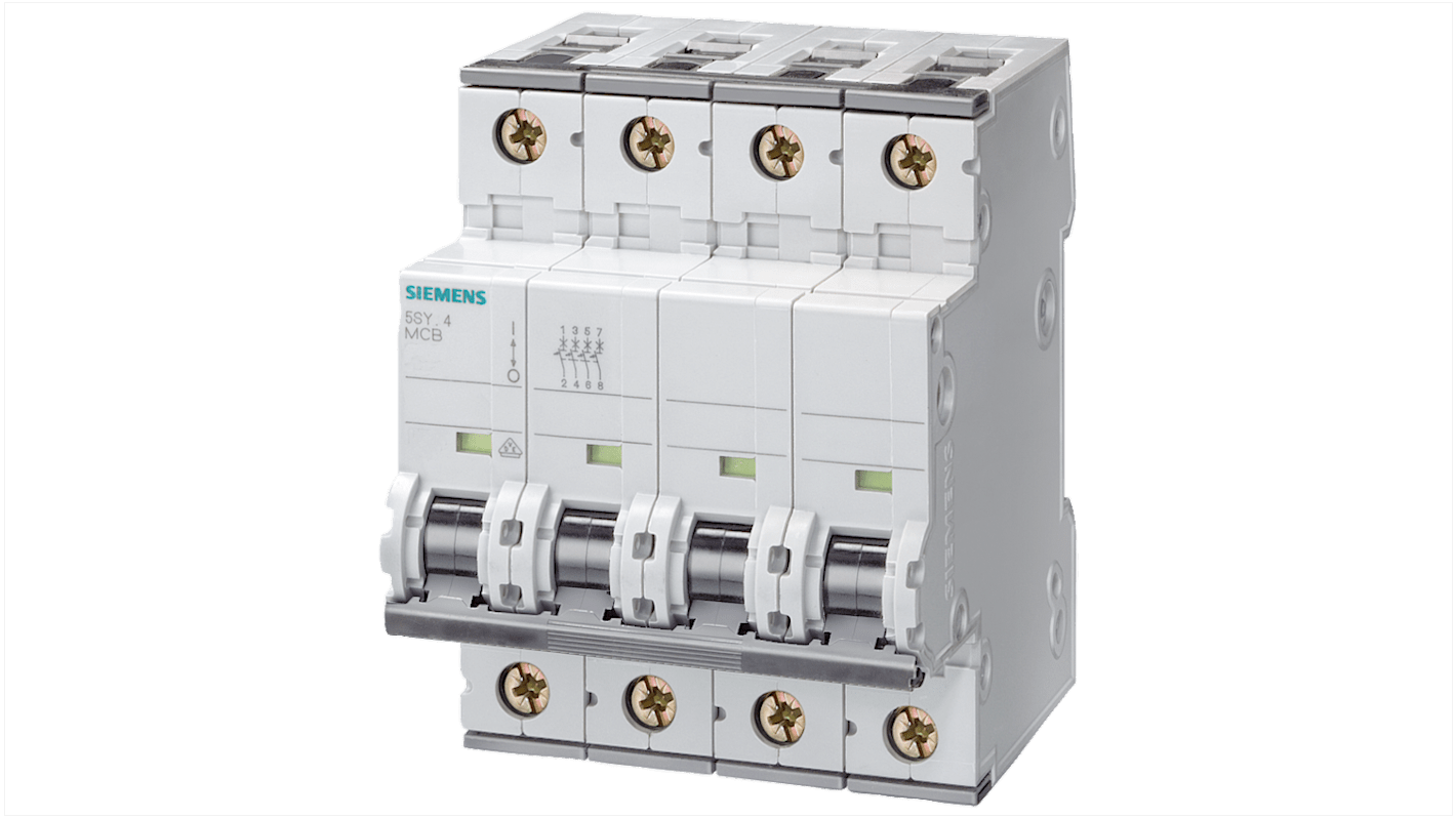 Interruttore magnetotermico Siemens 4P 2A, Tipo C