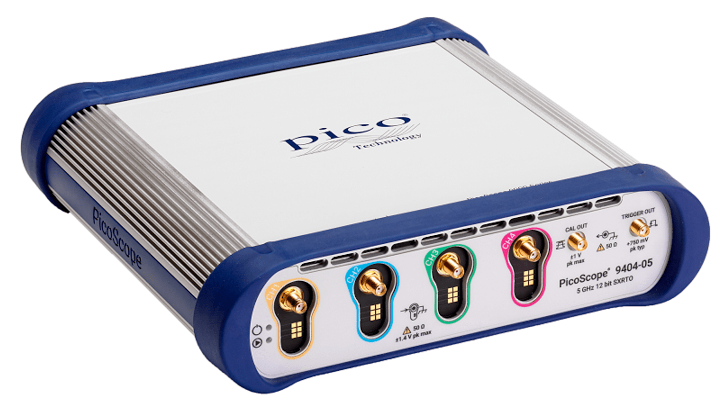 Pico Technology Oszcilloszkóp, PicoScope 9000 sorozatú, PicoScope 9404-05 CDR, PC-alapú, 5GHz USB 250kpts, Univerzális,