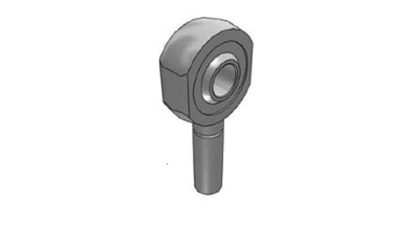 SKF SA M12 Male Steel Rod End, 12mm Bore, 35mm Long, Metric Thread Standard, Male Connection Gender